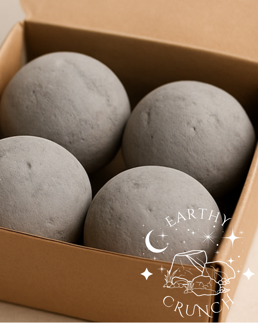Black Slate Balls (x4) - Edible clay treats for Pica