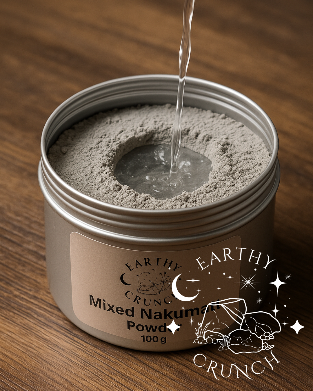 Whole Kolkota Terracotta Clay Pot with Clay Powder Tin Bundle - Edible clay powder for Pica