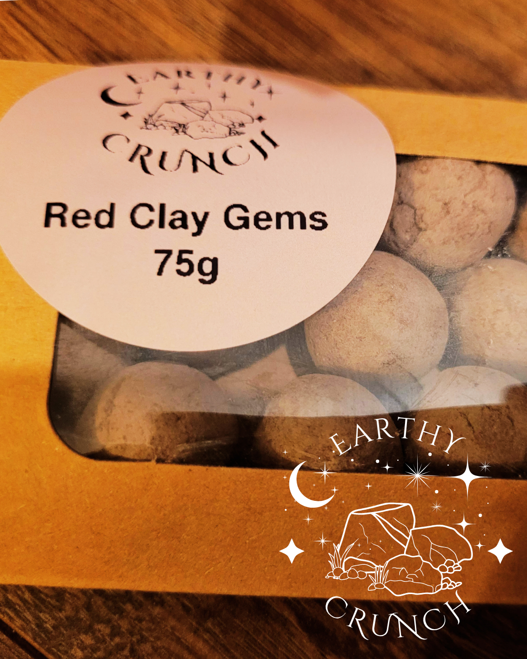 Red Clay Gems (75g) - Edible clay treats for Pica