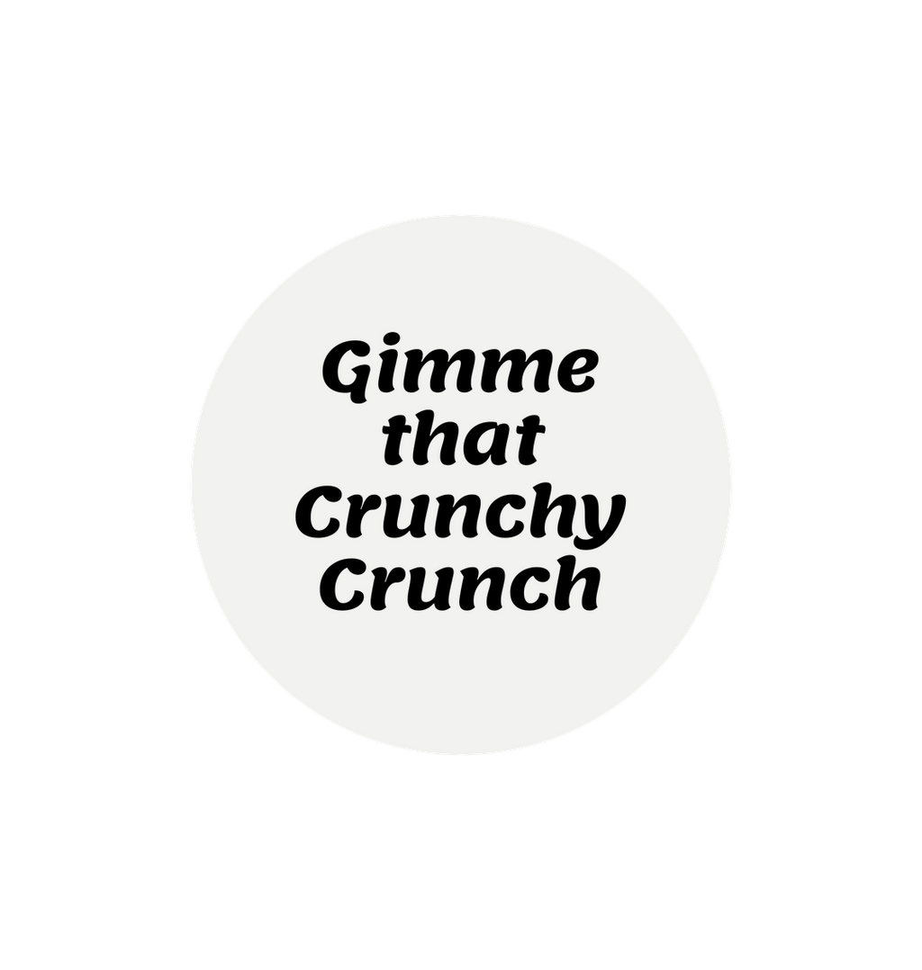 White Printed Circle Sticker