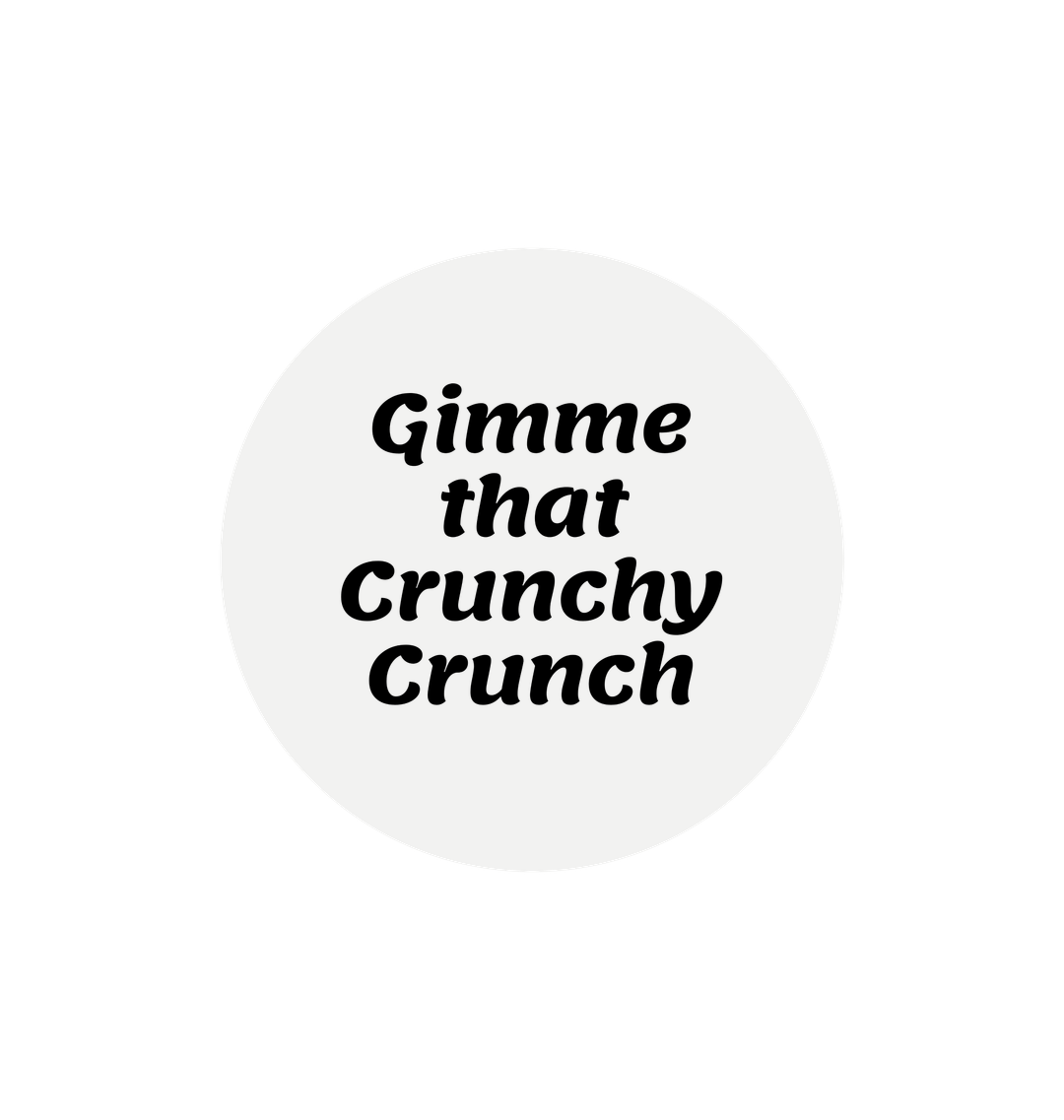 White Printed Circle Sticker