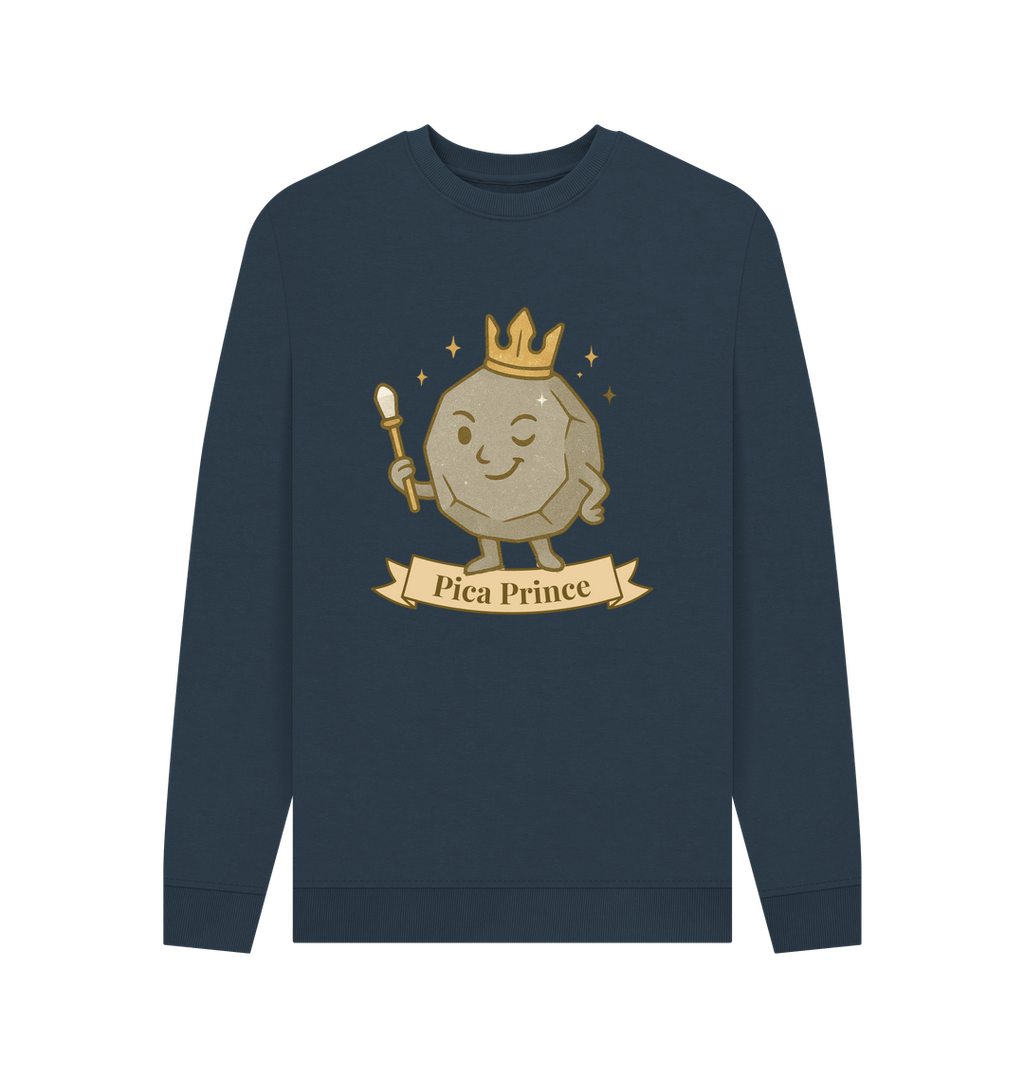 Navy Blue Printed Sweater