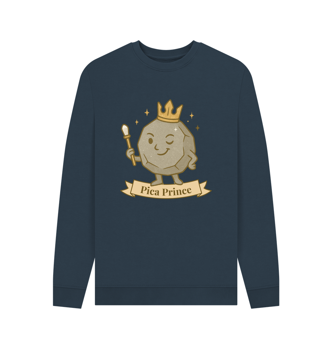 Navy Blue Printed Sweater