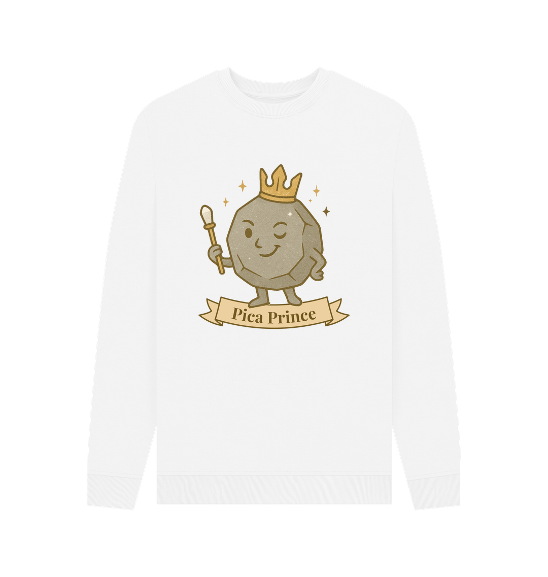 White Printed Sweater
