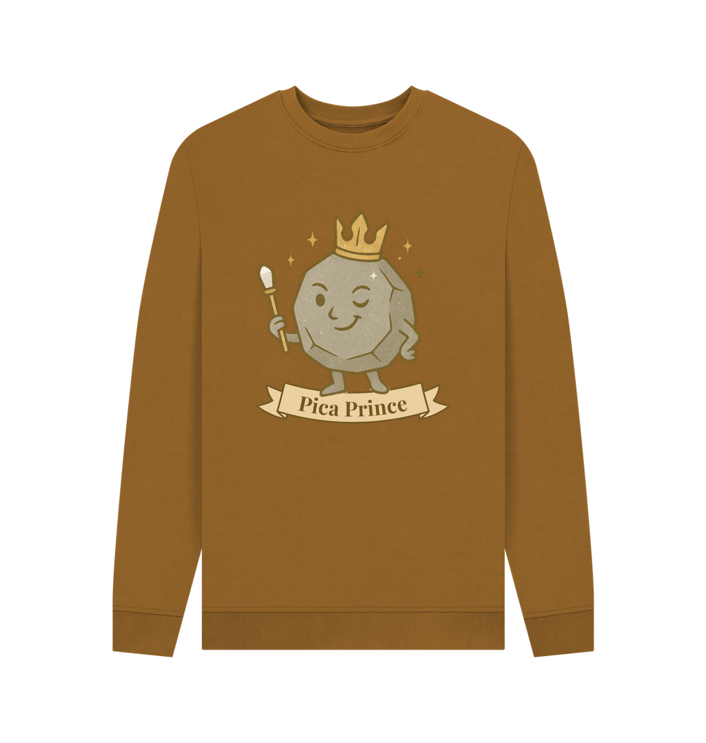 Brown Printed Sweater