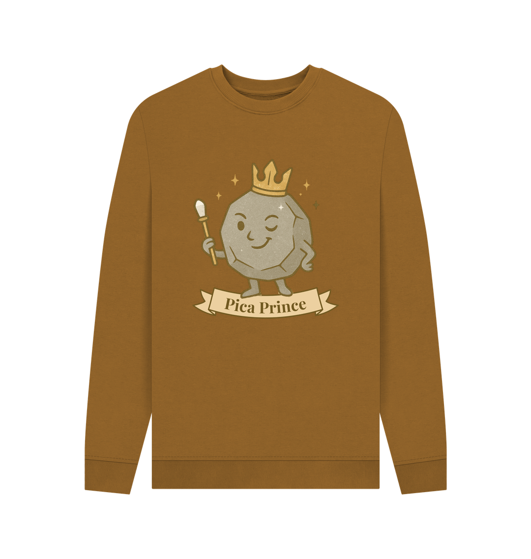 Brown Printed Sweater
