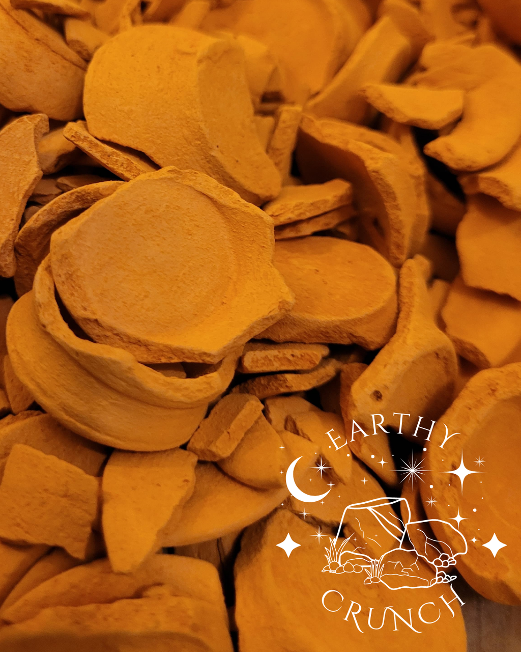 Soft Mexican Mini Clay Pots (Mini Crujientes De Barro) - Broken Chips - Mexican terracotta (barro) clay pots for Pica/Geophagia