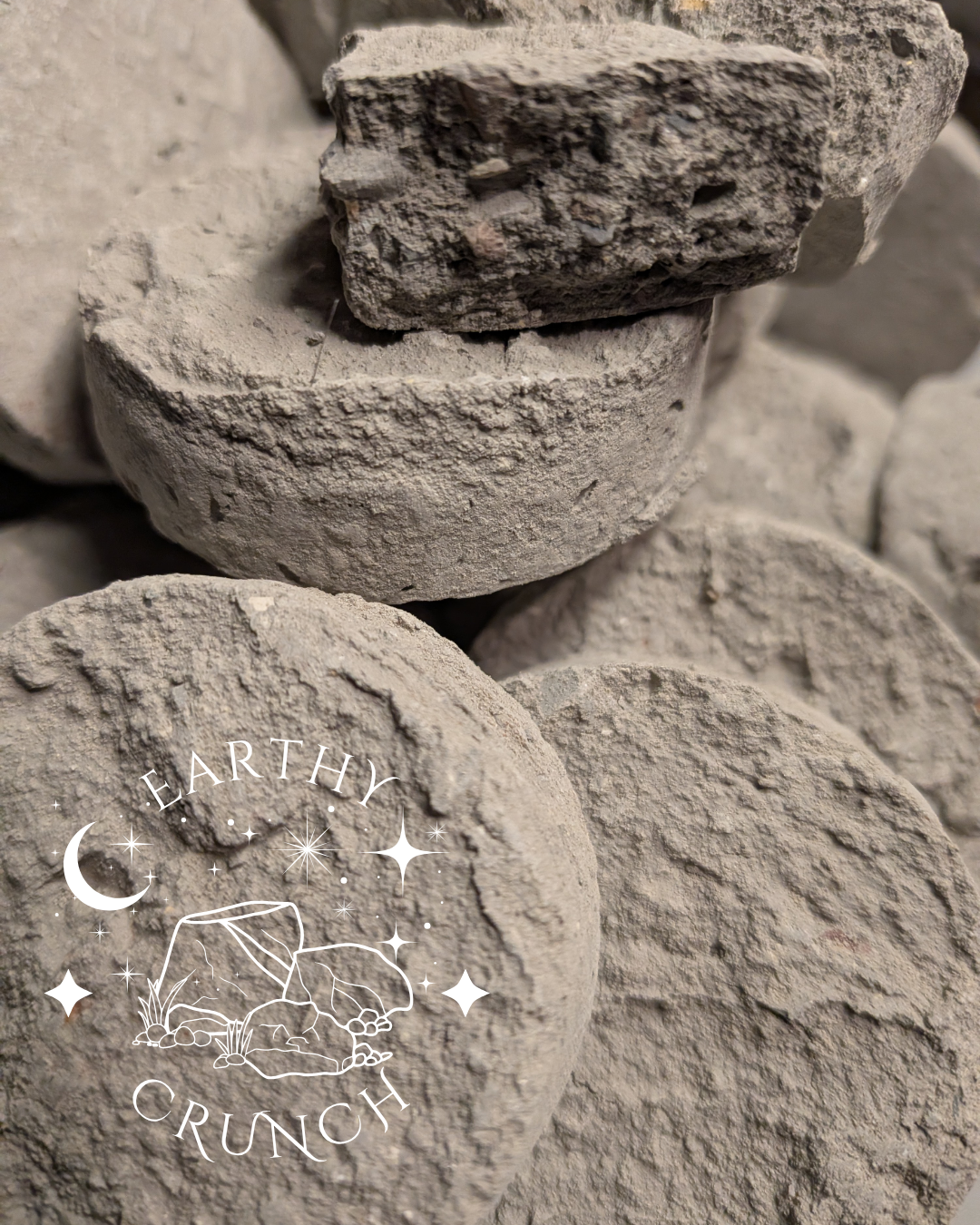 Grey Pucks/Slabs - Edible Clay treats for Pica/ Geophagia