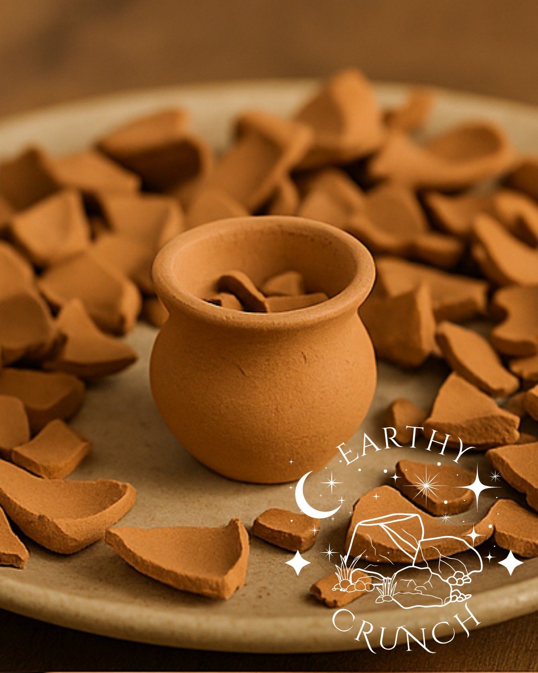 Soft Mexican Clay Pot Crumbs (75g)- Edible clay pots for Pica