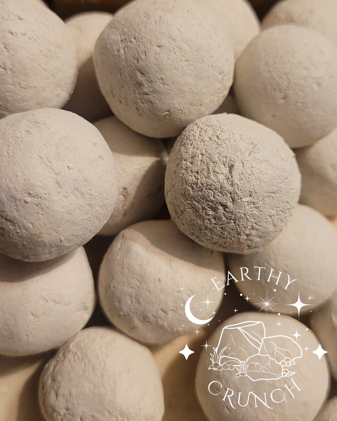 White Slate Balls (x4) - Edible clay treats for Pica