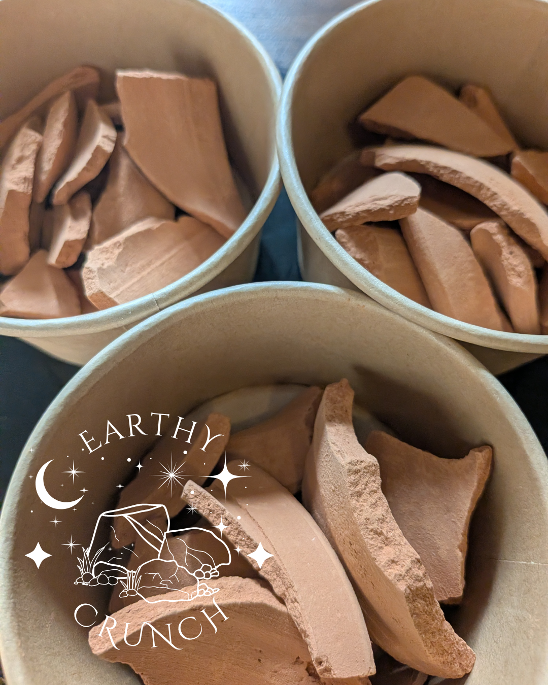 Mexican Cantarito Clay Pots (Broken Chips) - Barrito Pedaceria de Cantarito - Edible Mexican terracotta clay pots for Pica/Geophagia