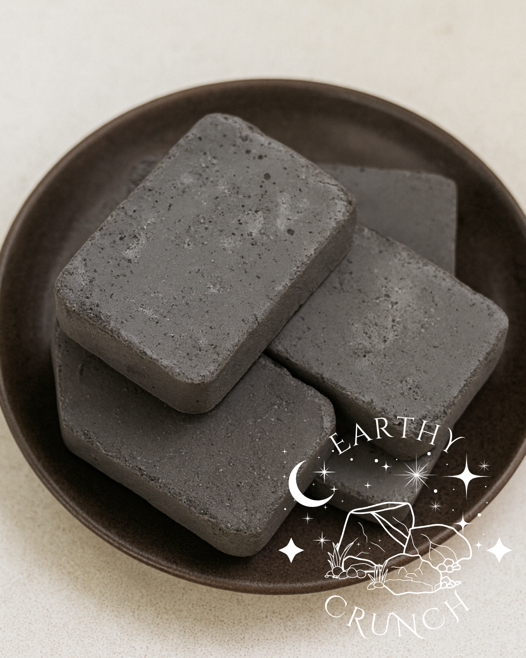 Black Candy Cracker Cookies (95g) - Edible clay treats for Pica