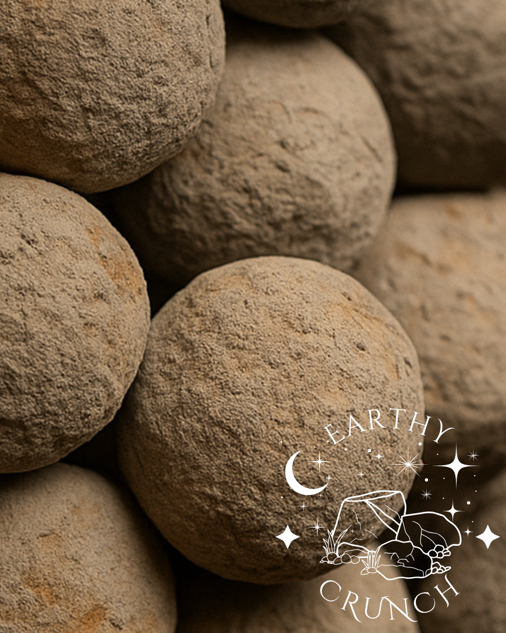 "Earth's Core" - Red Balls covered in Cementy Clays (x3) - Edible clay treats for Pica