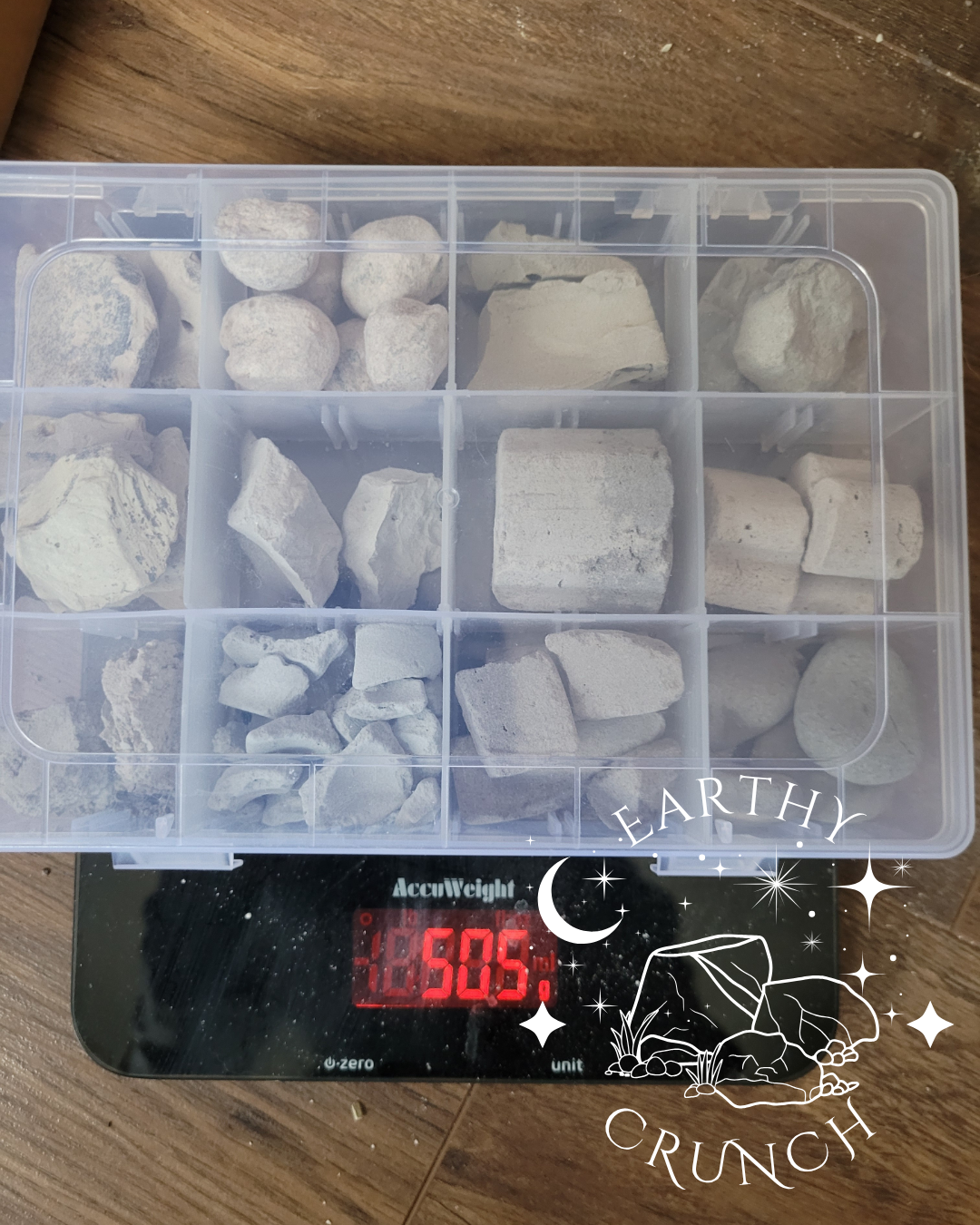 All Greys Clay Experience Sampler (500g) - Stash Box included - Edible clay for Pica