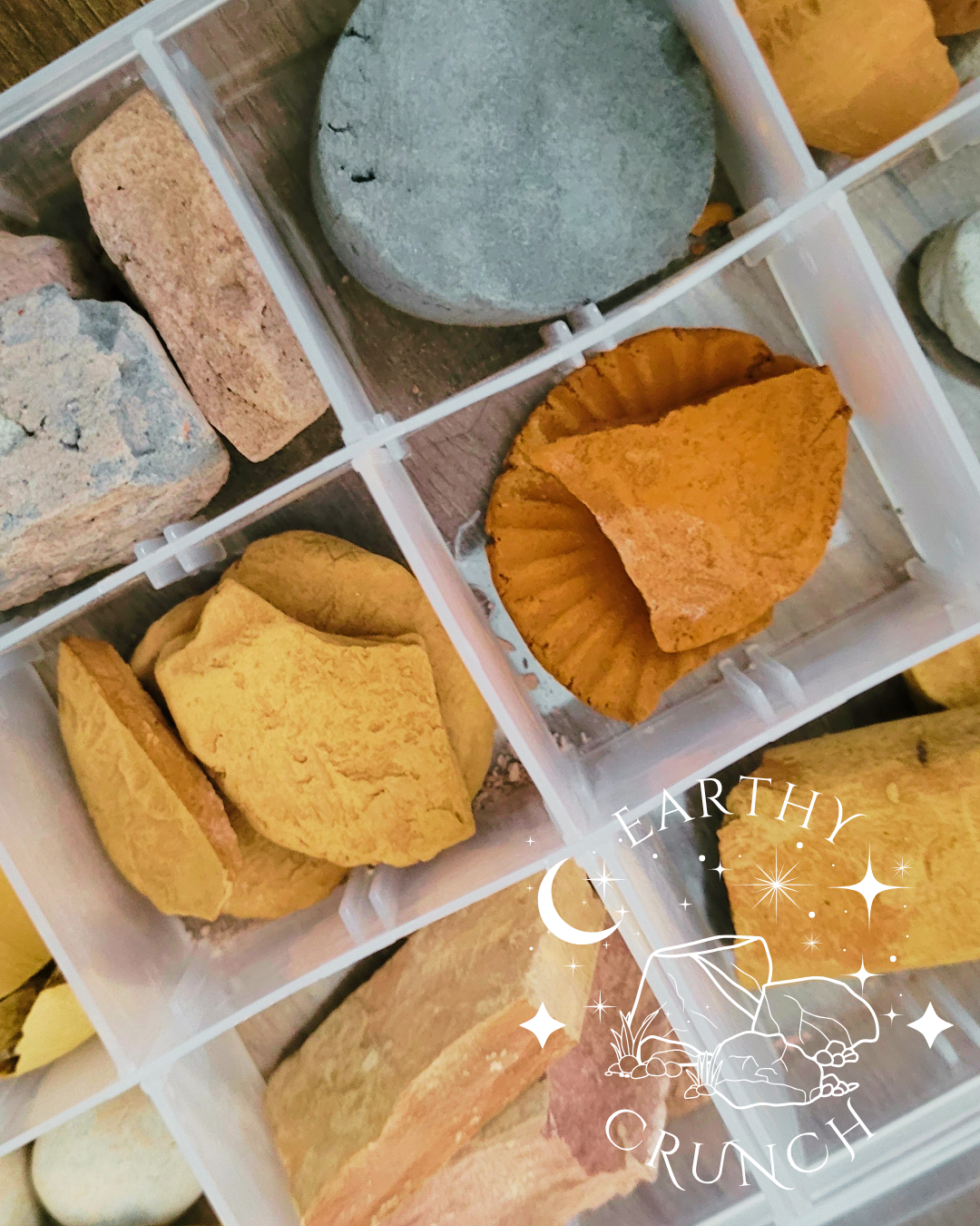 All Indian Clay Experience Sampler - Stash Box included - Edible clay treats for Pica