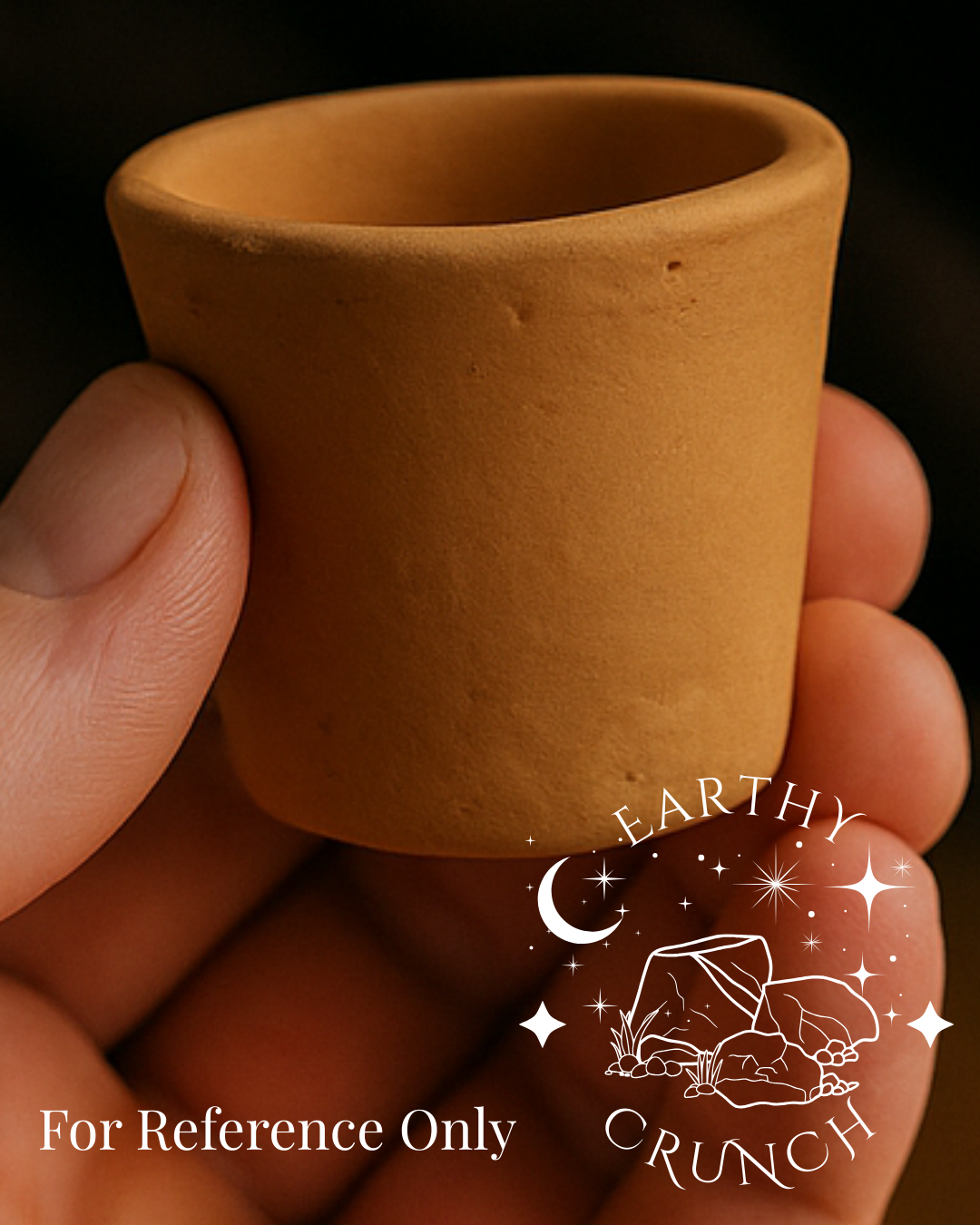 Indian Terracotta Tiny Glasses or Shot Pots (200g) - Edible clay pots for Pica