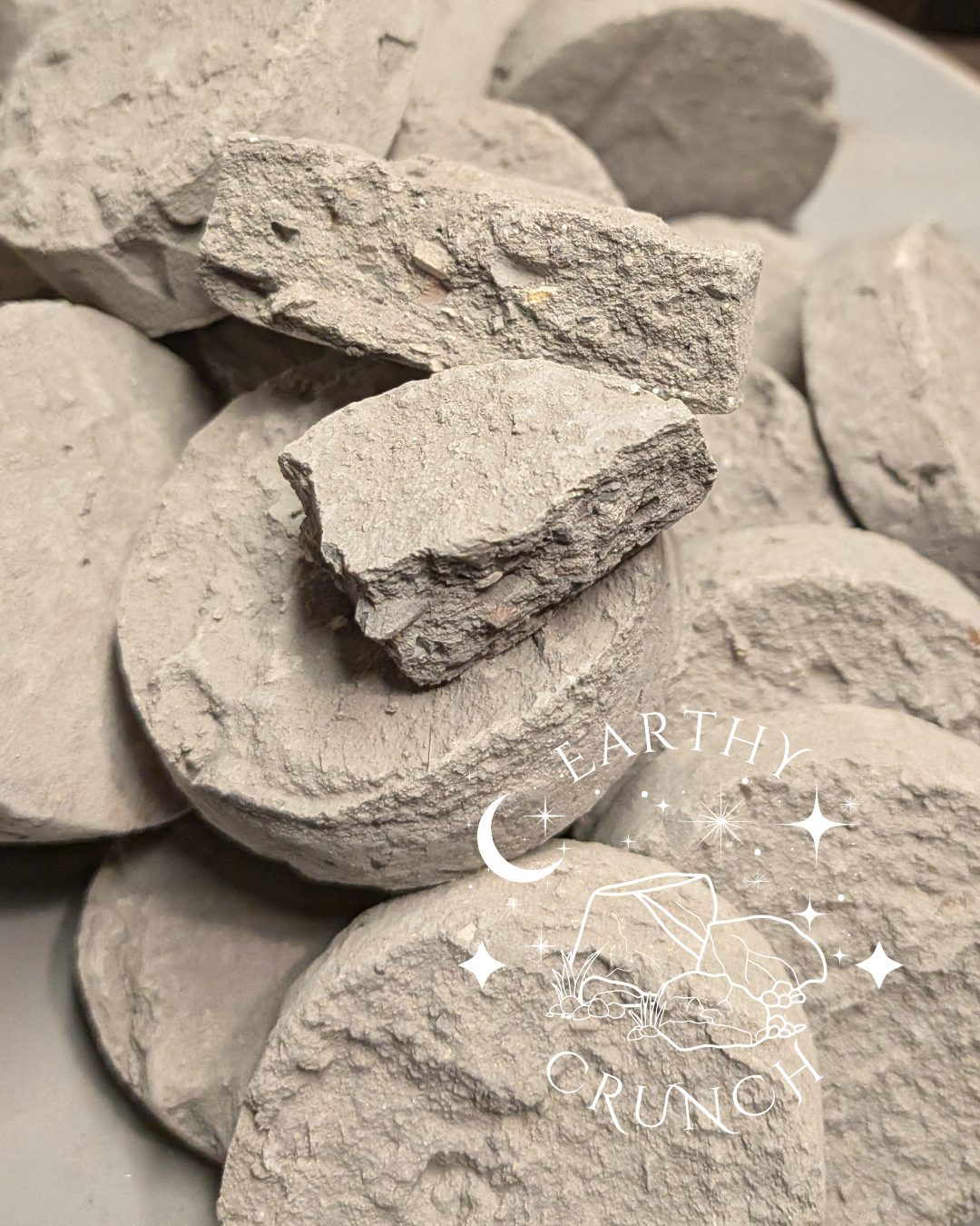 Grey Pucks/Slabs - Edible Clay treats for Pica/ Geophagia