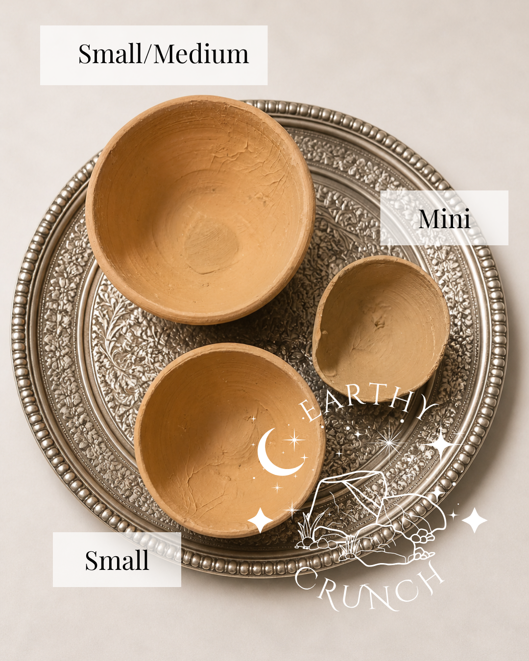 Platillos de arcilla de terracota india (Diyas) - Terracota india comestible rica en minerales