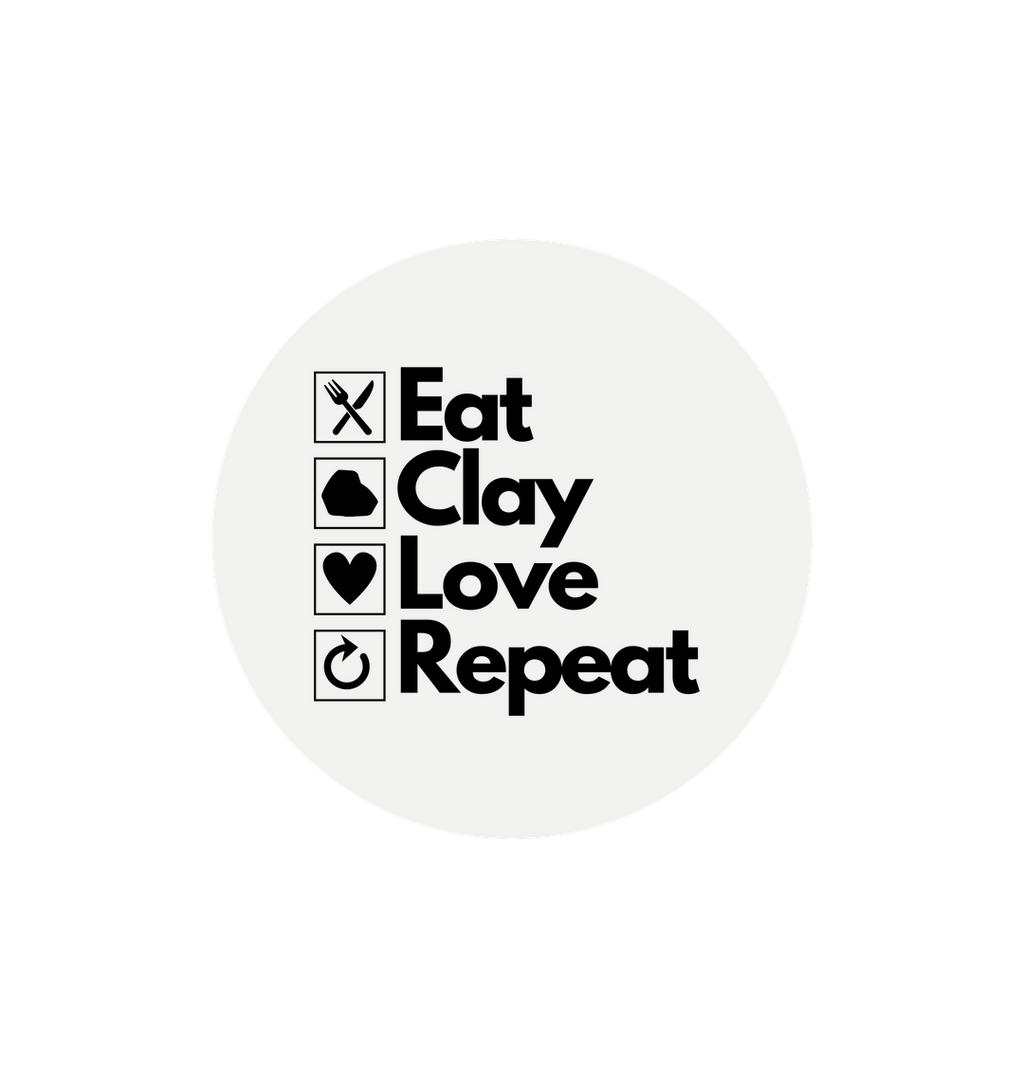 White Printed Circle Sticker