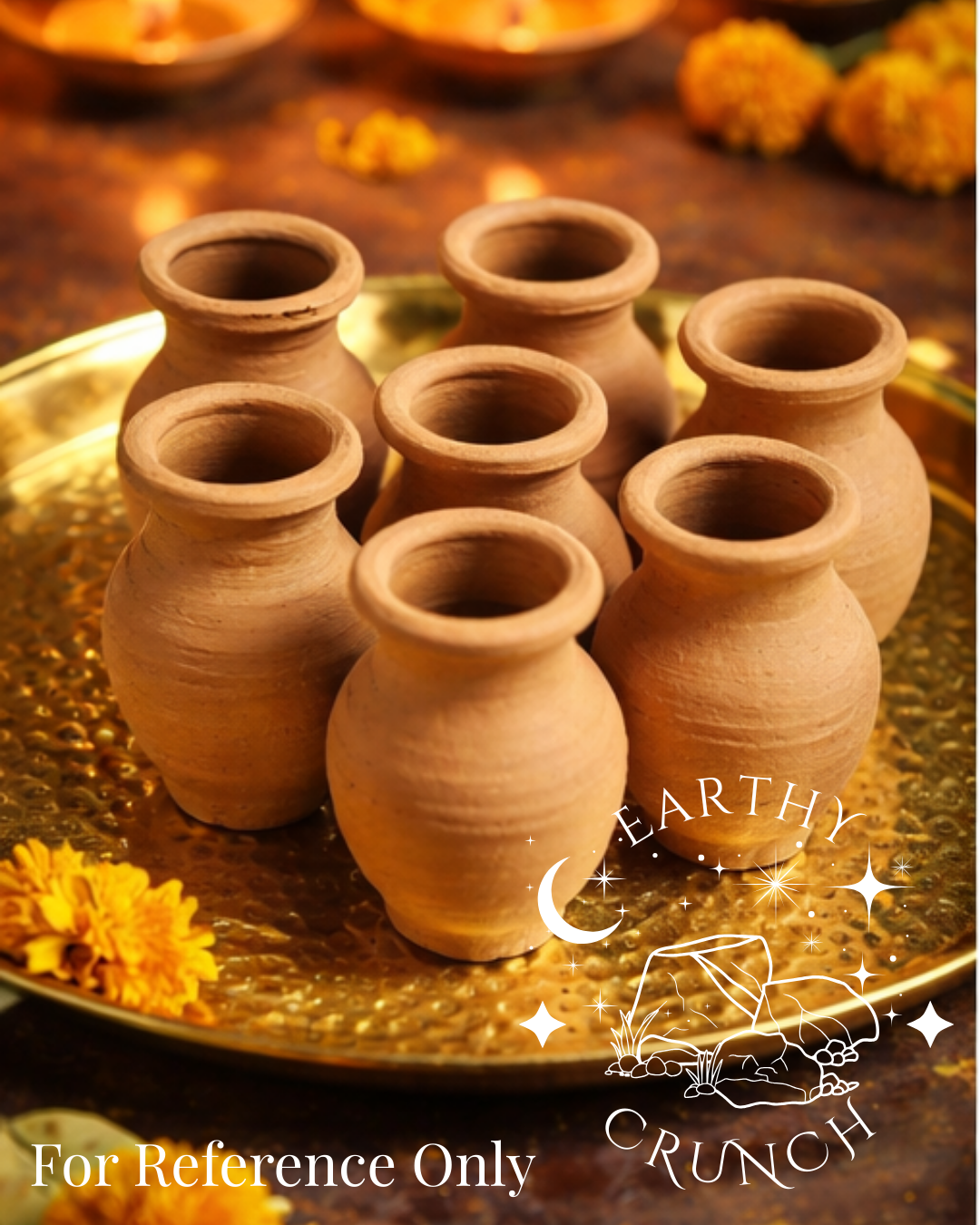 Indian Brown Terracotta Shree Clay Pots (x2) - Terracotta Clay Pots for Pica/ Geophagia