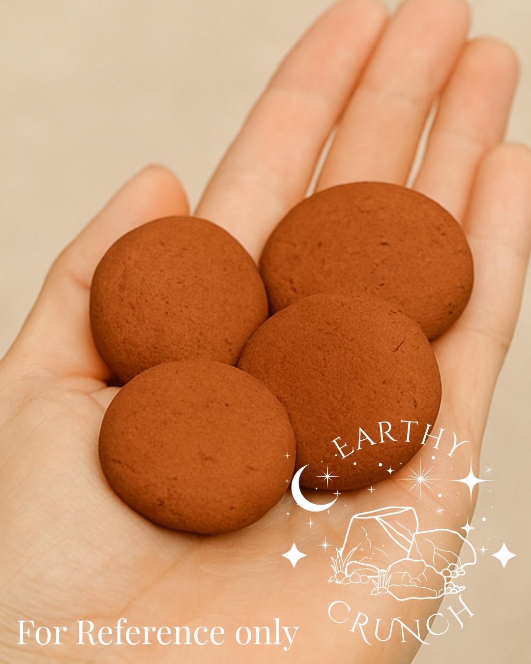 Red Clay Biscuits (x2) - Edible clay treats for Pica