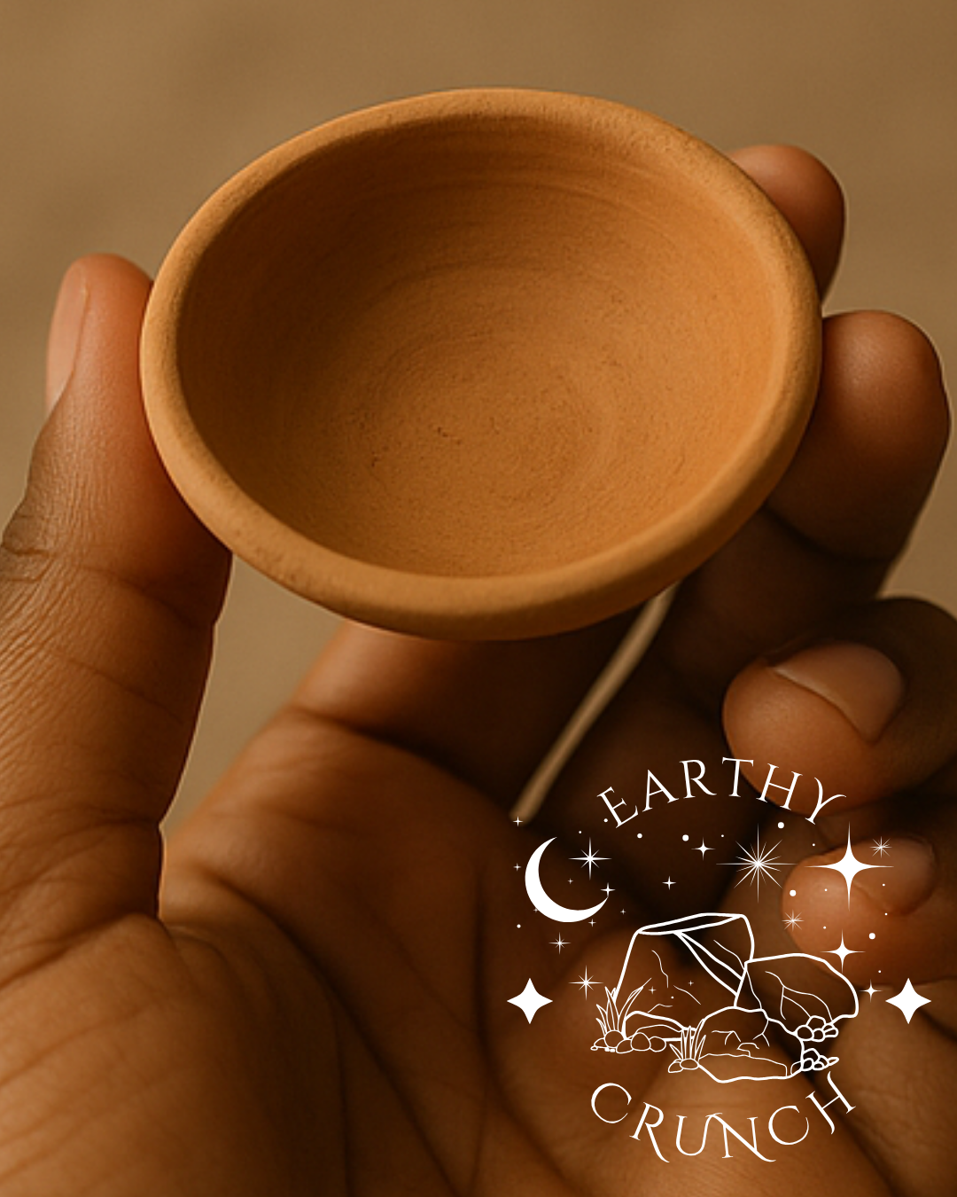 Whole Indian Terracotta Mini Clay Saucers (Non-Smoky)- Edible clay pots for Pica