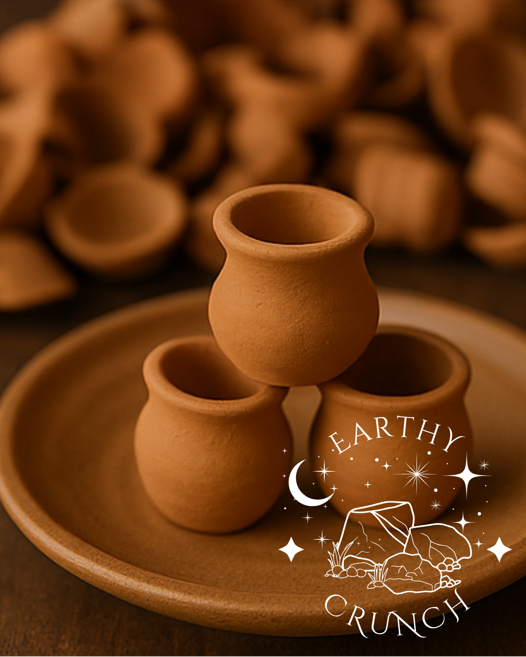 Soft Mexican Mini Clay Pots (150g)- Edible clay pots for Pica