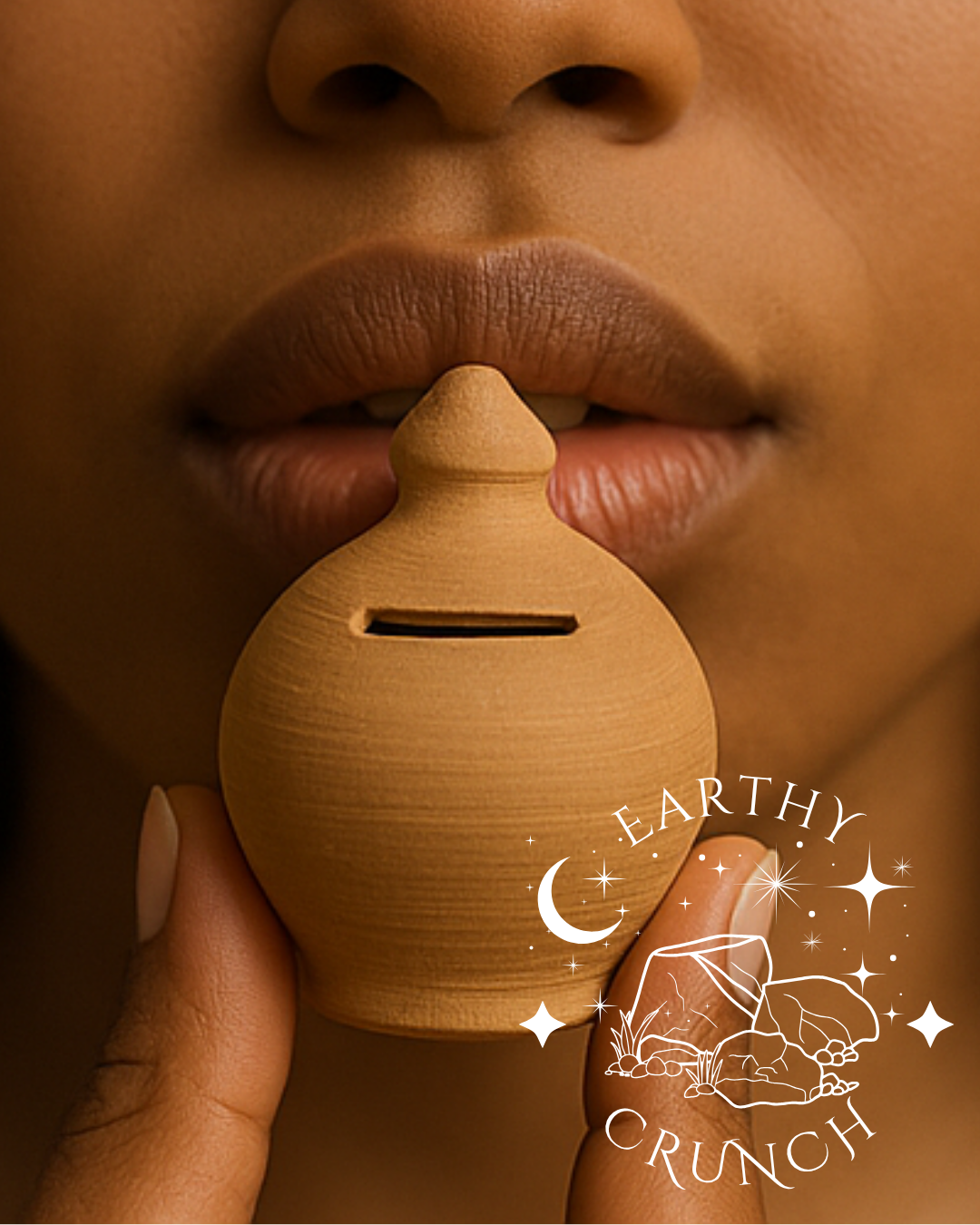 Mini Whole Gullak Terracotta Clay Pots (125g)- Edible clay pots for Pica