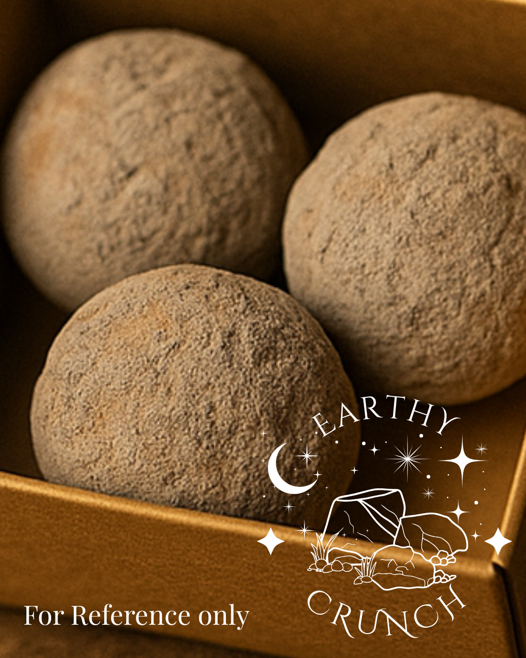 "Earth's Core" - Red Balls covered in Cementy Clays (x3) - Edible clay treats for Pica