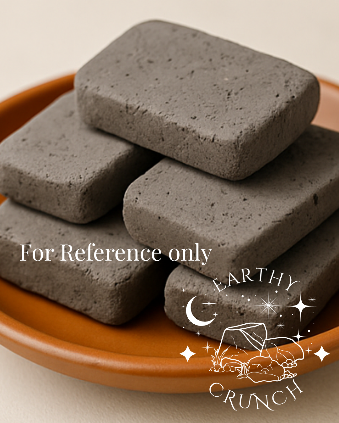 Black Candy Cracker Cookies (95g) - Edible clay treats for Pica