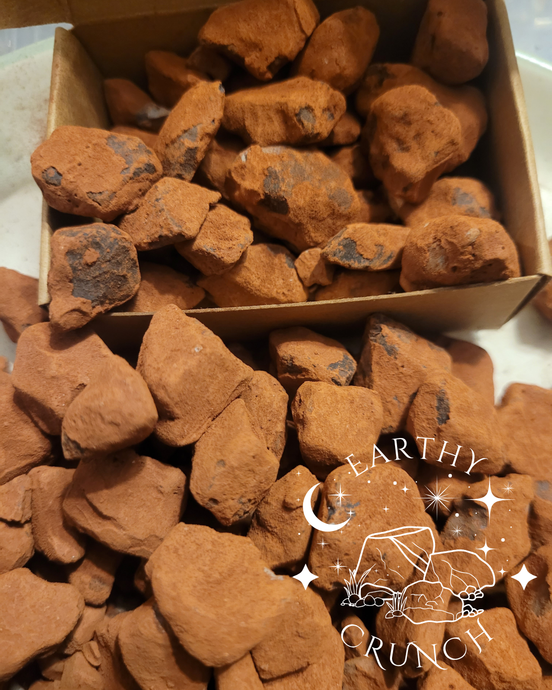 Dryfruit coated in Red Khadi (125g) - Edible clay treats for Pica