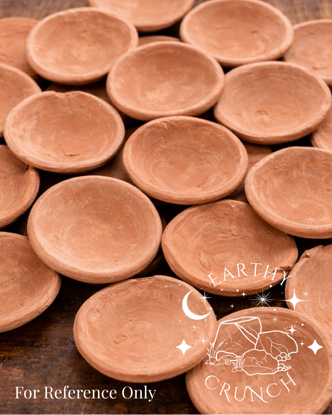 Whole Indian Terracotta Mini Clay Saucers (Non-Smoky)- Edible Clay pots for Pica/Geophagia