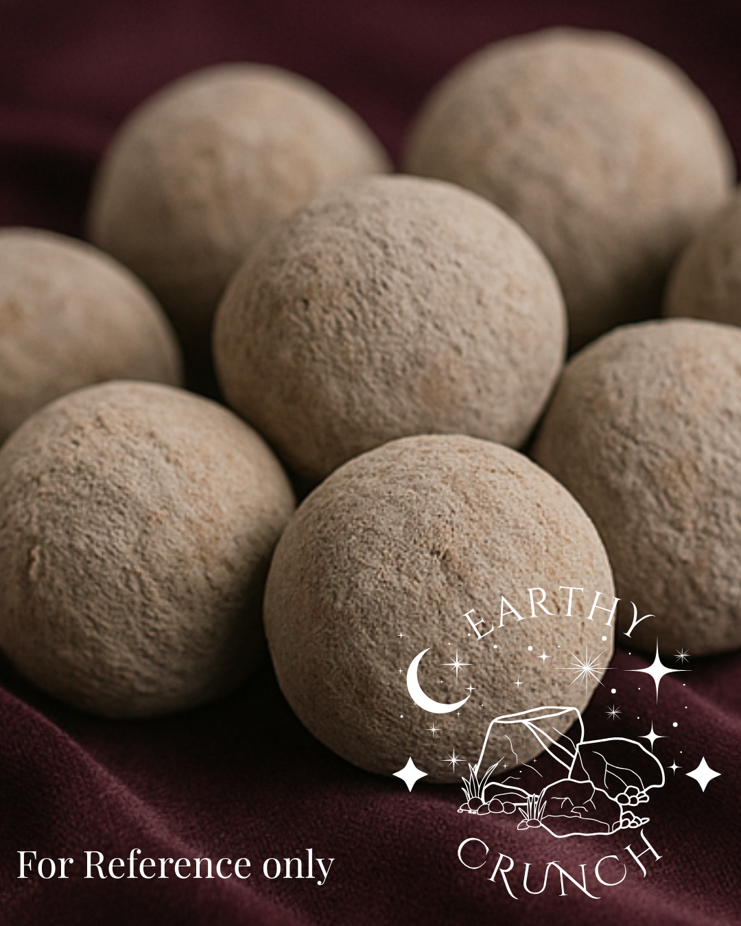 "Earth's Core" - Red Balls covered in Cementy Clays (x3) - Edible clay treats for Pica