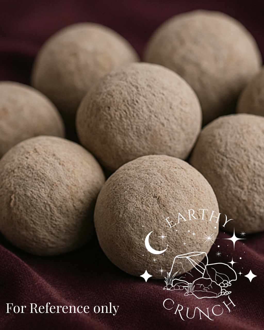 "Earth's Core" - Red Balls covered in Cementy Clays (x3) - Edible clay treats for Pica