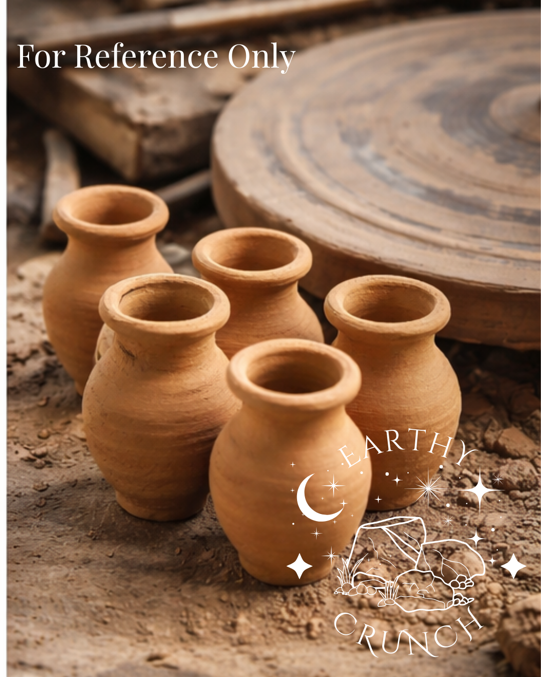 Indian Brown Terracotta Shree Clay Pots (x2) - Terracotta Clay Pots for Pica/ Geophagia