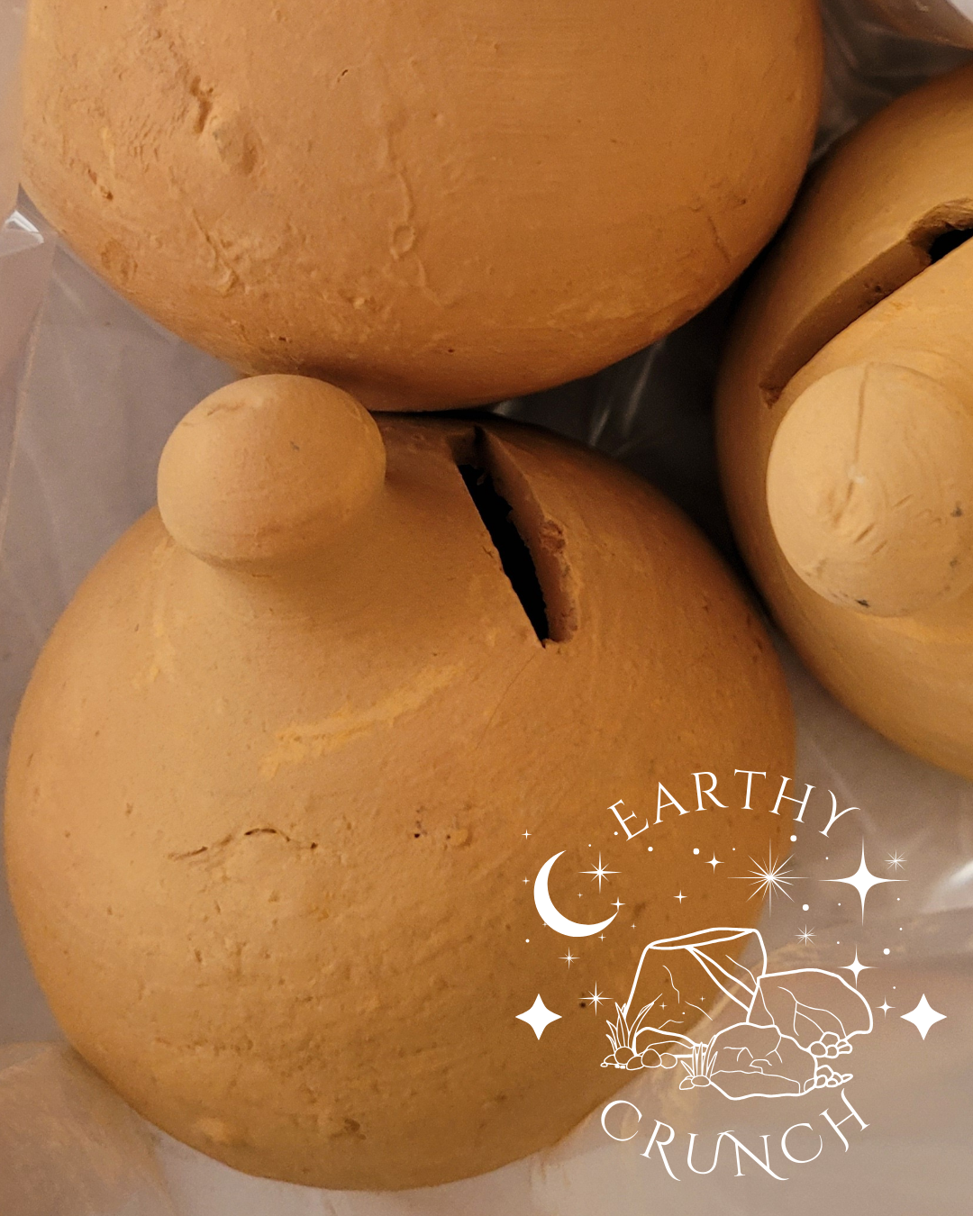 Mini Whole Gullak Terracotta Clay Pots - Edible Clay pots for Pica/Geophagia