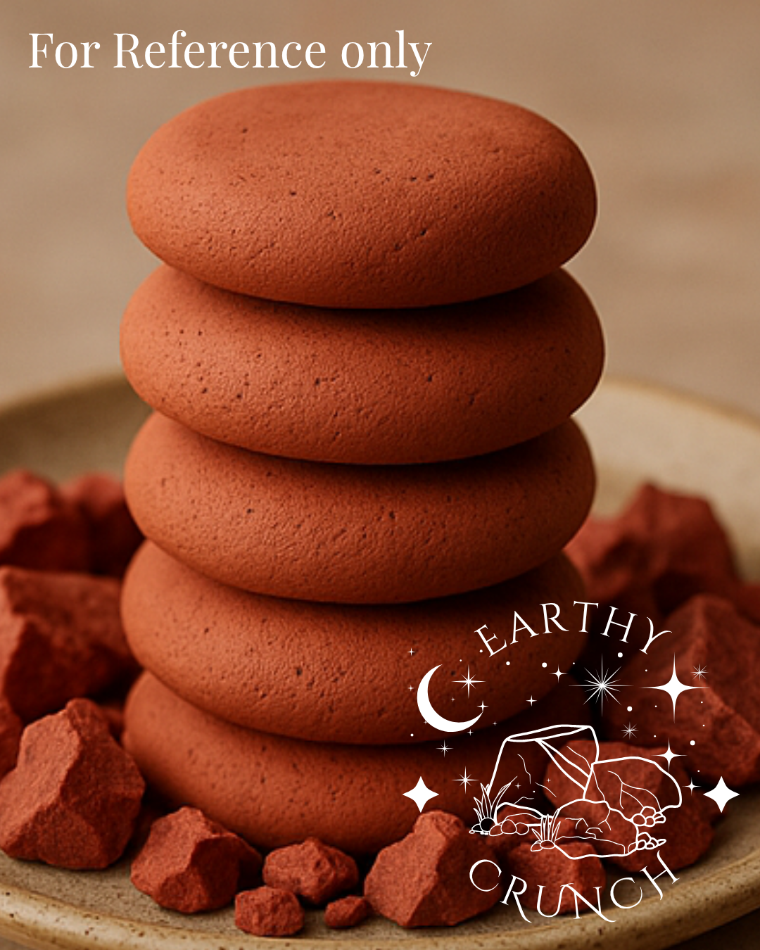 Red Clay Biscuits (x2) - Edible clay treats for Pica