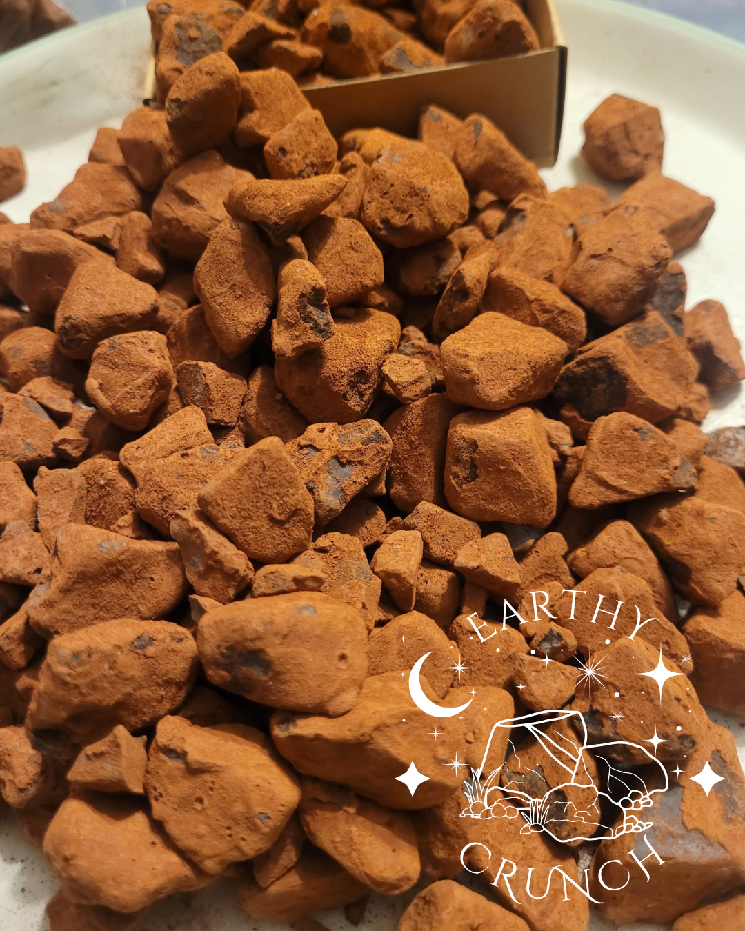 Dryfruit coated in Red Khadi (125g) - Edible clay treats for Pica