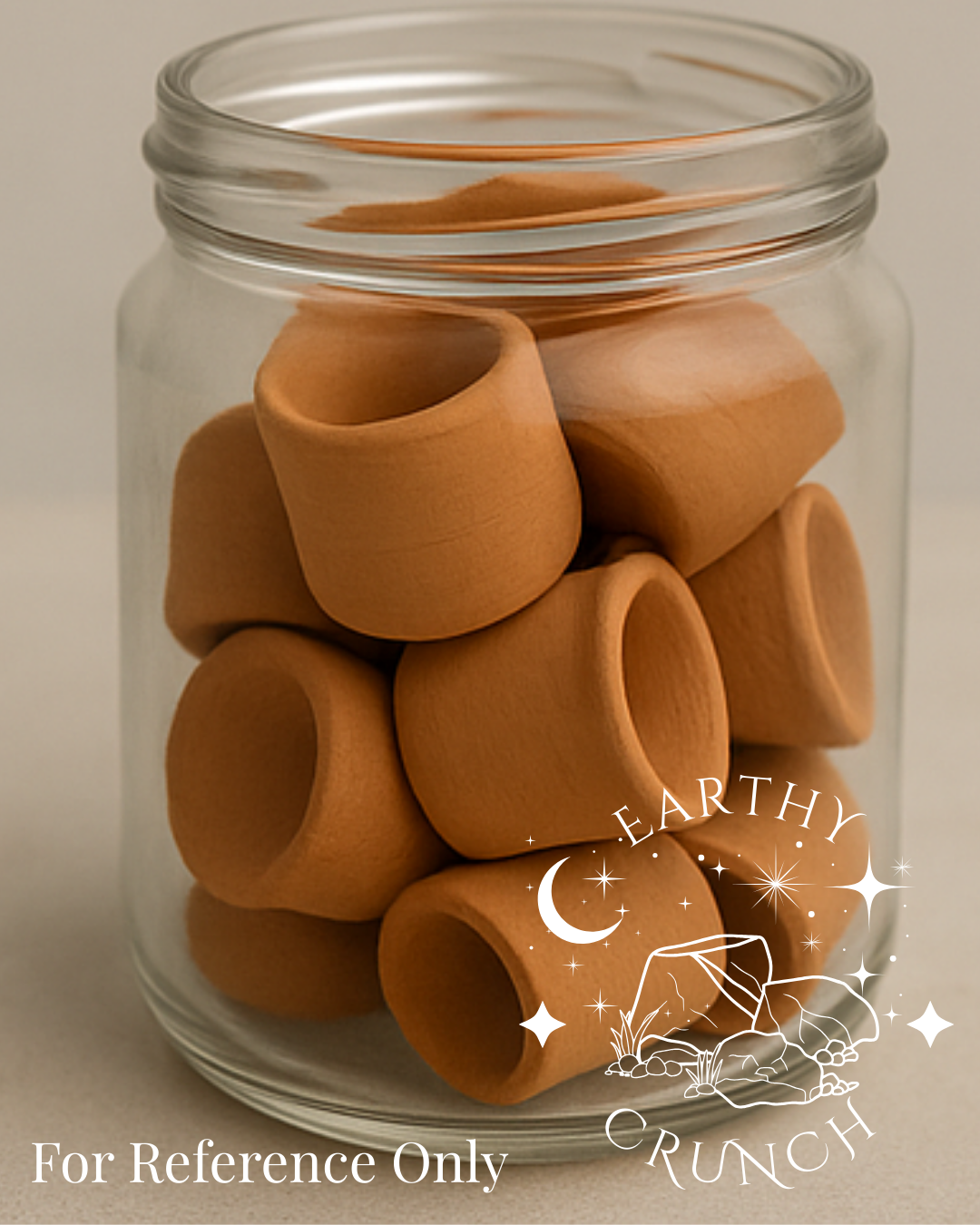 Indian Terracotta Tiny Glasses or Shot Pots (200g) - Edible clay pots for Pica