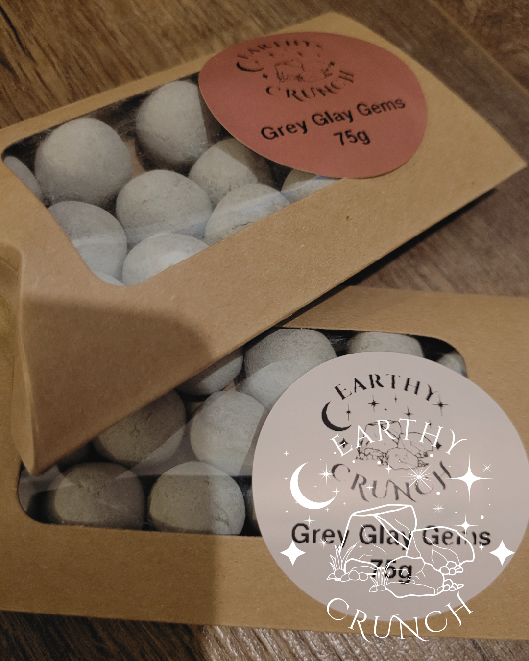 Grey Clay Gems (75g) - Edible clay treats for Pica
