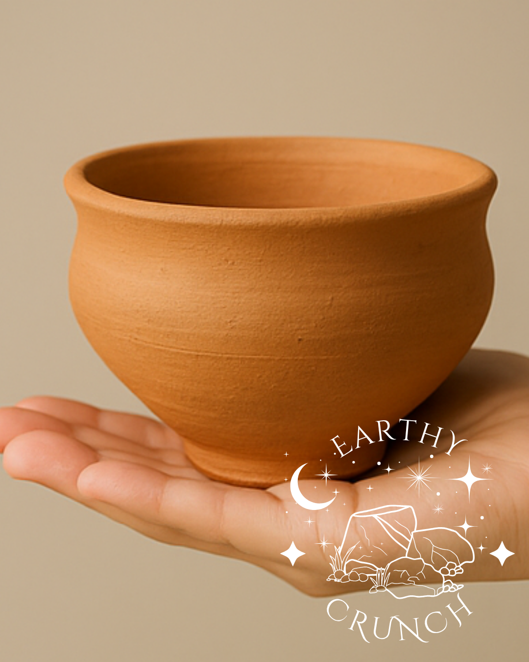 Large Whole Kolkota Clay Pot x1- Edible clay pots for Pica