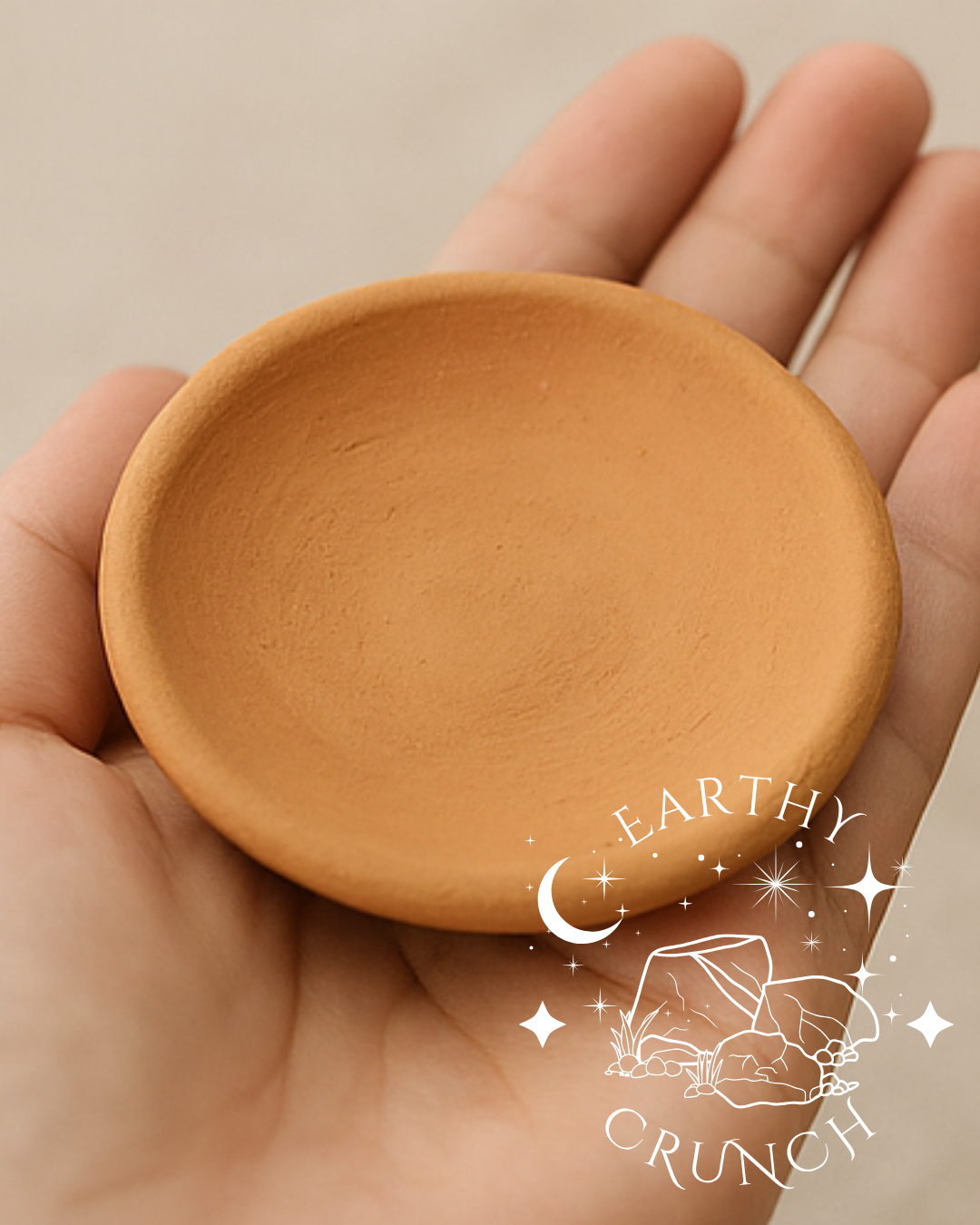Large Indian Brown Terracotta Saucers -Earthy Indian Terracotta