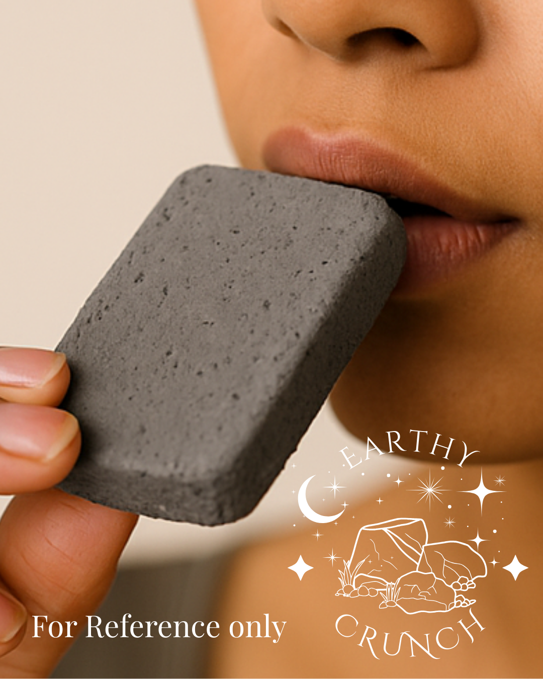 Black Candy Cracker Cookies (95g) - Edible clay treats for Pica