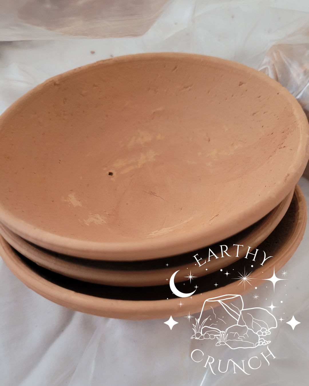 Large Indian Terracotta Saucers (250g) - Edible terracotta for Pica
