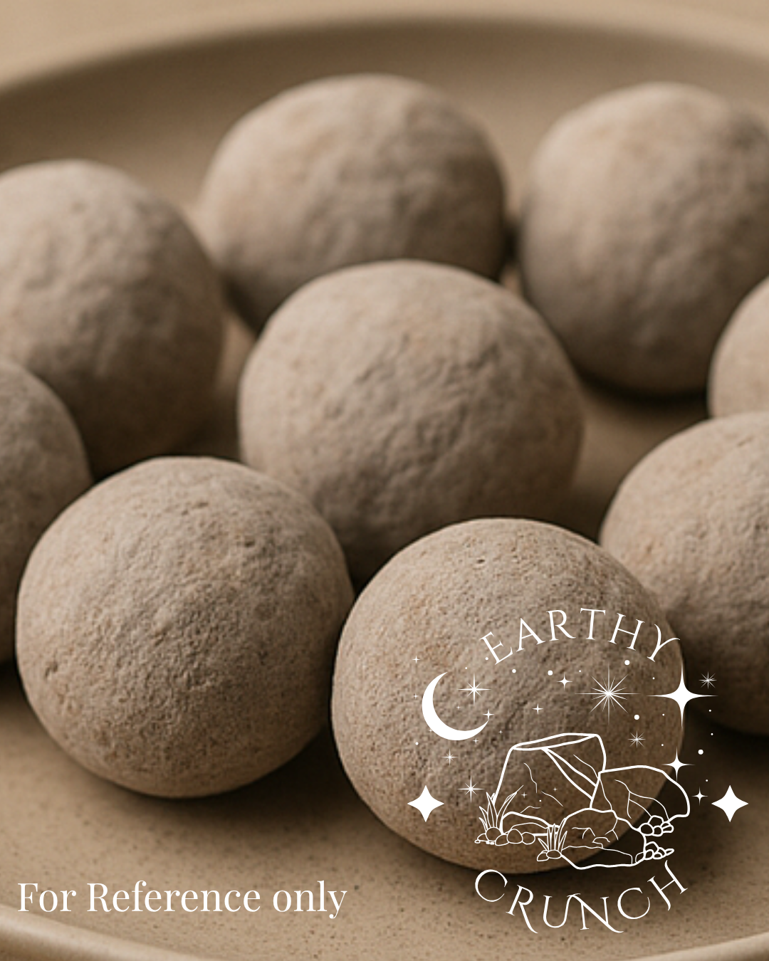 "Earth's Core" - Red Balls covered in Cementy Clays (x3) - Edible clay treats for Pica