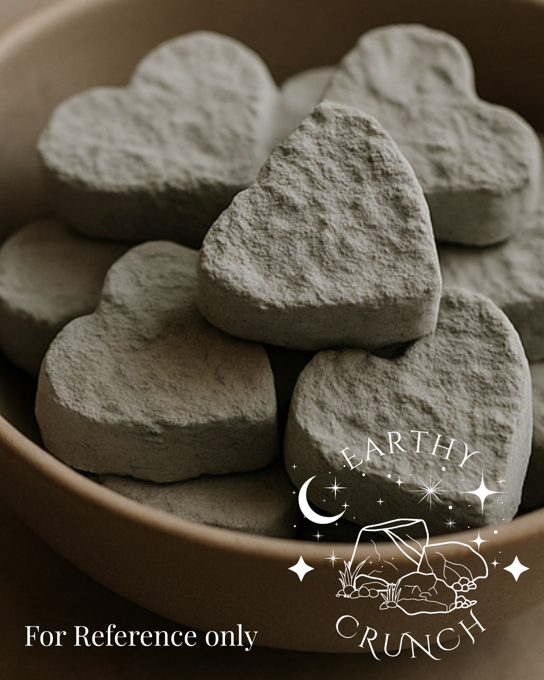 Grey Hearts (2x Cookies) - Edible clay treats for Pica