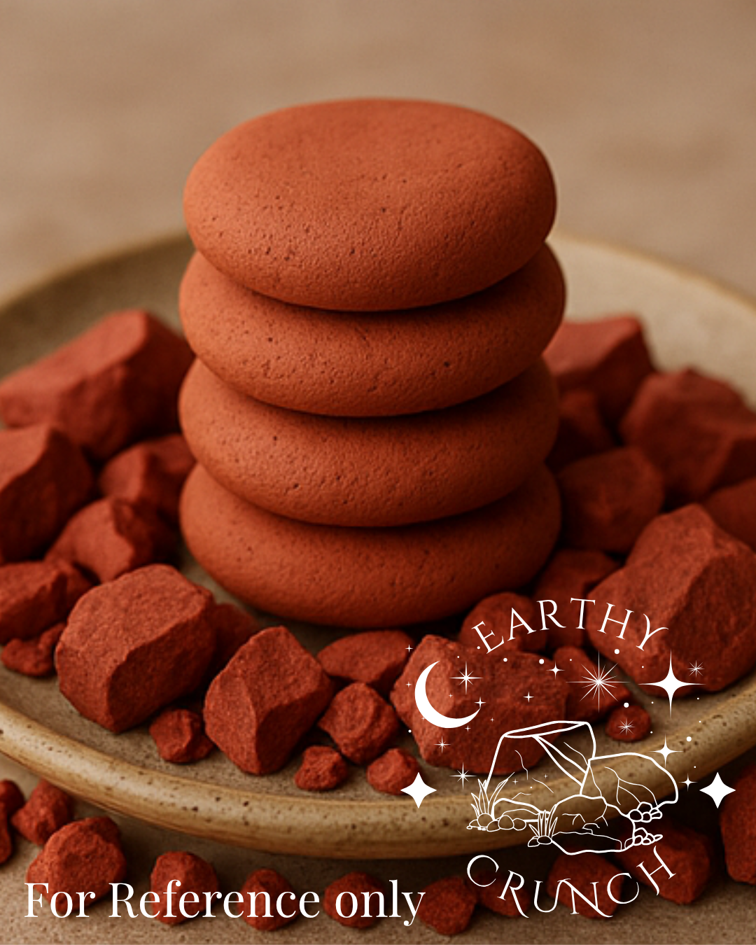 Red Clay Biscuits (x2) - Edible clay treats for Pica