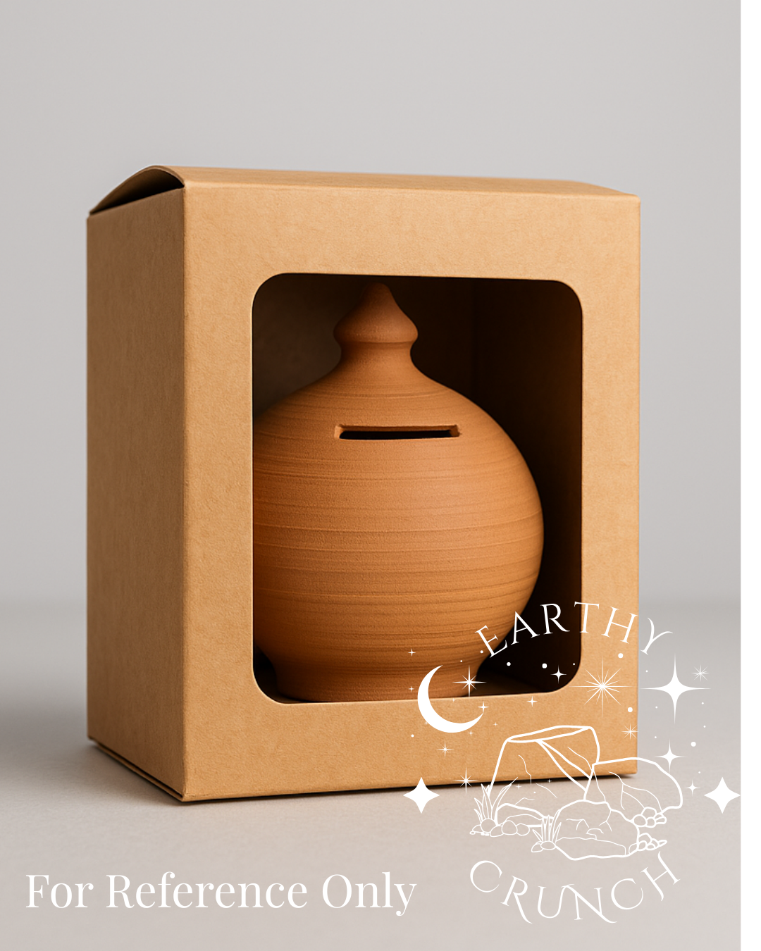 Mini Whole Gullak Terracotta Clay Pots - Edible Clay pots for Pica/Geophagia