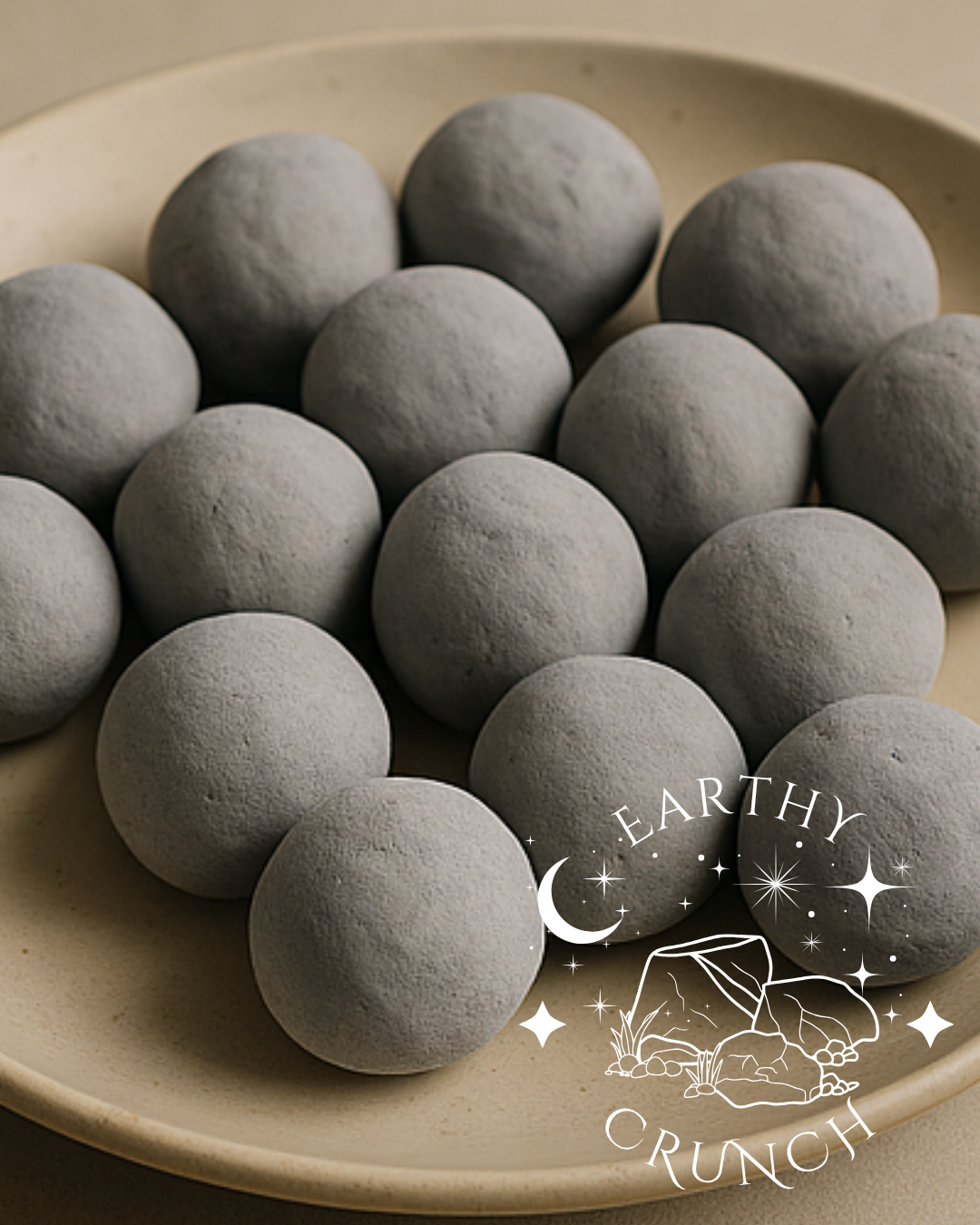 Black Slate Balls (x4) - Edible clay treats for Pica