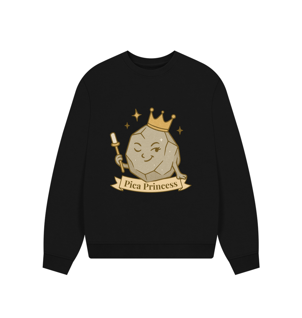 Black Printed Sweater